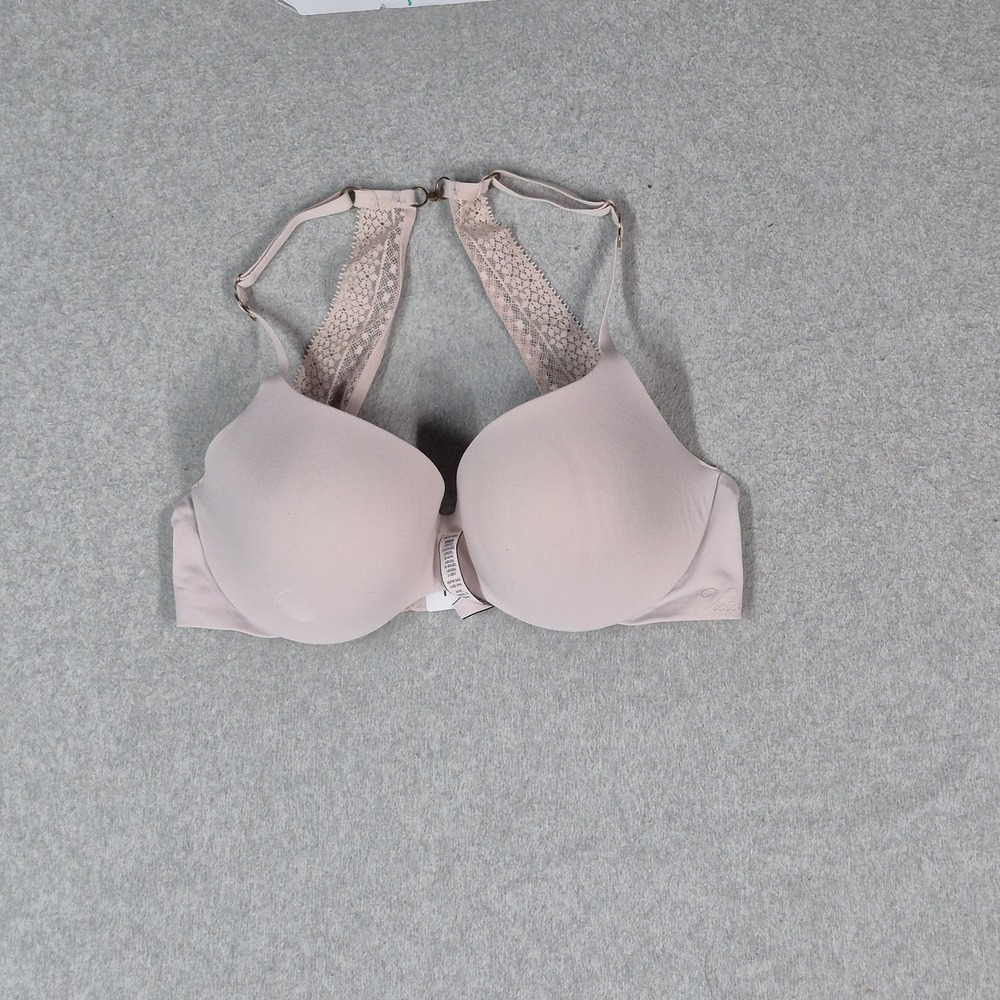 Victoria Secret Women‎ Bra 32D Pink Incredible Lined Demi Underwired Convertible